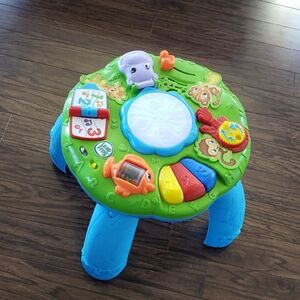 Leap Frog FRENCH Jungle Activity Table Interactive Sounds Lights Toy Center 123